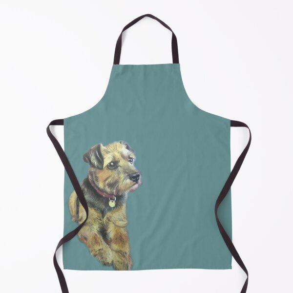 Item preview, Border Terrier Dog puppy pet portrait painting wall art designed and sold by Julieford.