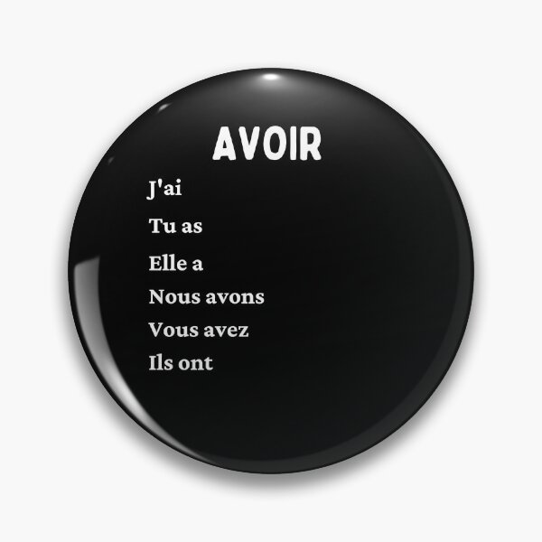 Item preview, Avoir French conjugation designed and sold by Voici.