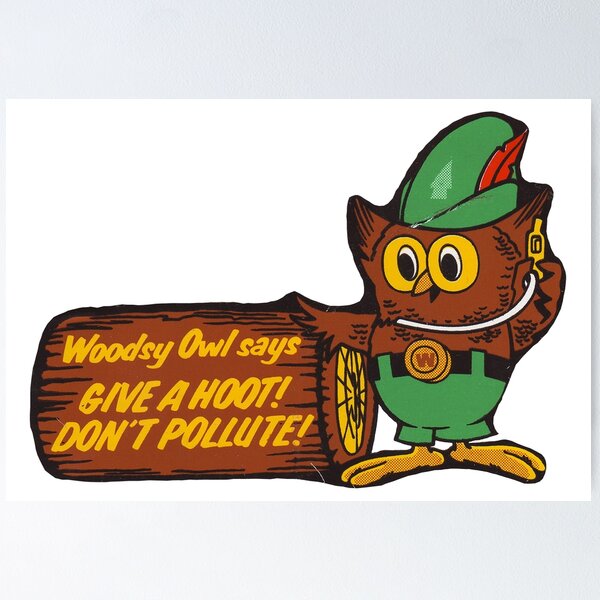 Item preview, Give a Hoot! Don't Pollute! designed and sold by makayla826.