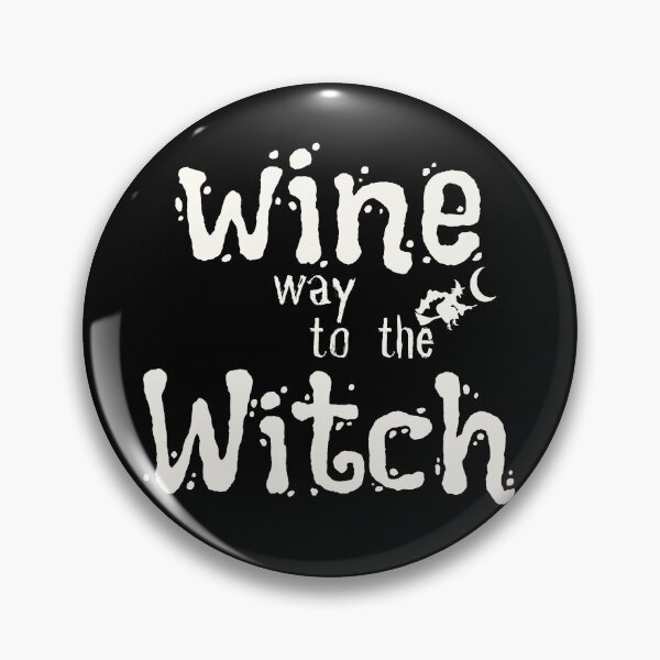 Item preview, Witch Way To The Wine| Funny Halloween  | Funny Wine Halloween  | Halloween Witch designed and sold by Alexa5454.