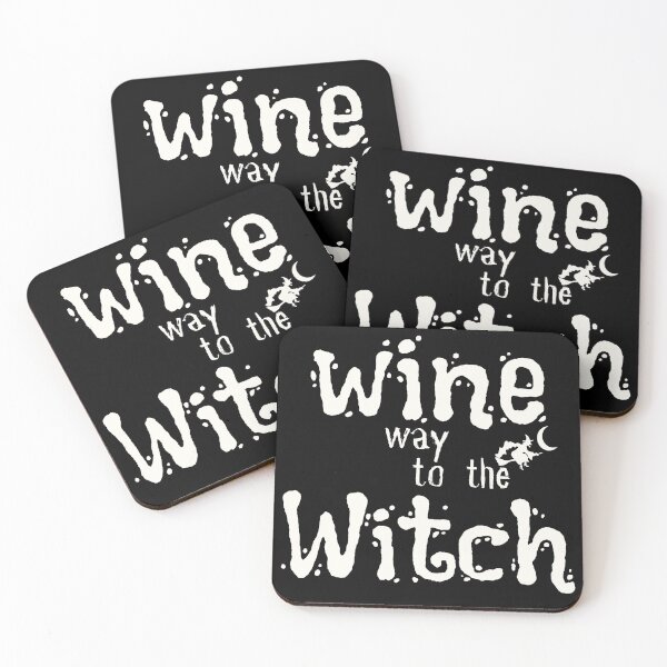 Item preview, Witch Way To The Wine| Funny Halloween  | Funny Wine Halloween  | Halloween Witch designed and sold by Alexa5454.