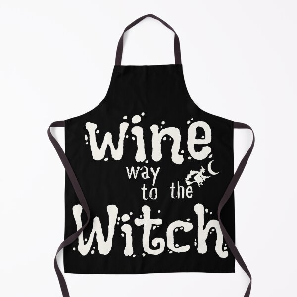 Item preview, Witch Way To The Wine| Funny Halloween | Funny Wine Halloween | Halloween Witch designed and sold by Alexa5454.