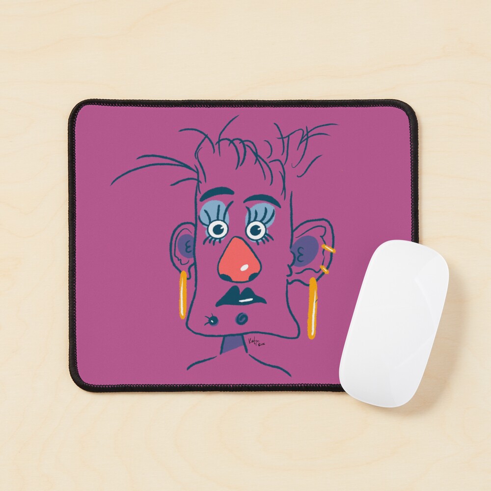 Coco cat librarian well Mouse Pad