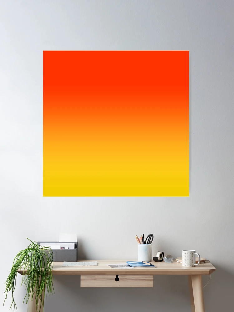 テクスチャーアート　orange gold  40×30 OMBRE GRADIENT ORANGE RED AND YELLOW ONE OF 100 CHIC OMBRE 2