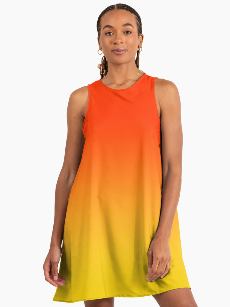 open lace back dress Fiorella Ombre Knit Midi Dress – Orange Chic & Stylish – PEGASI