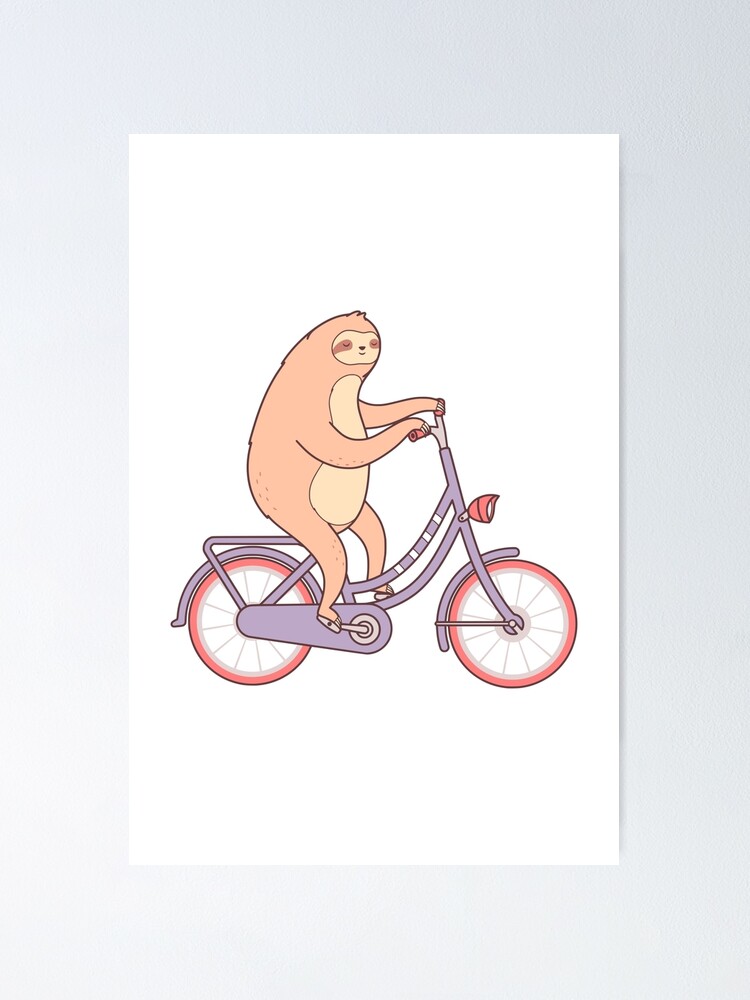 sloth riding a bike