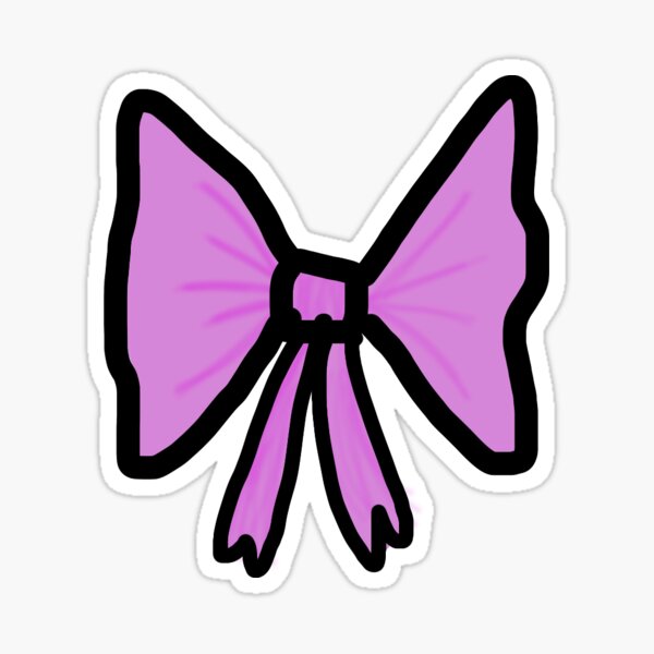 Cute purple bow Sticker for Sale by AurelsPrints