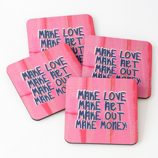 Item preview, make love make art make out make money! designed and sold by Julia Santos.