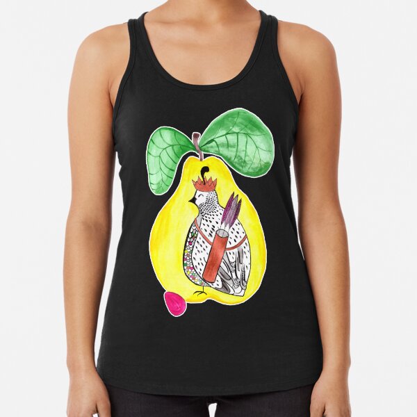 Quail in a Quince Racerback Tank Top