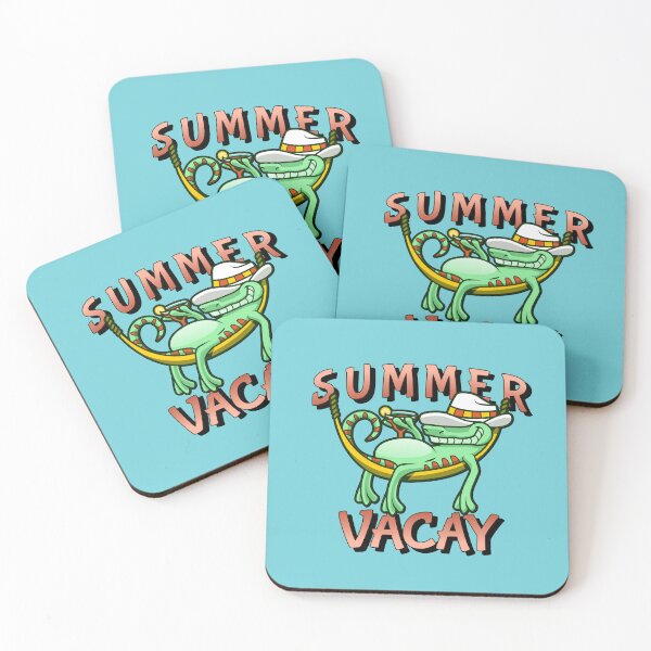 Item preview, Funny Summer Vacation Vacay Gator with cocktail Design designed and sold by InspiredForever.