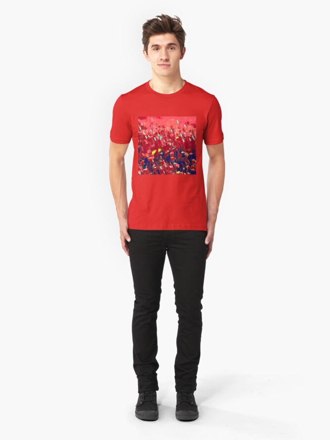 Alternate view of Magical poppy field Slim Fit T-Shirt