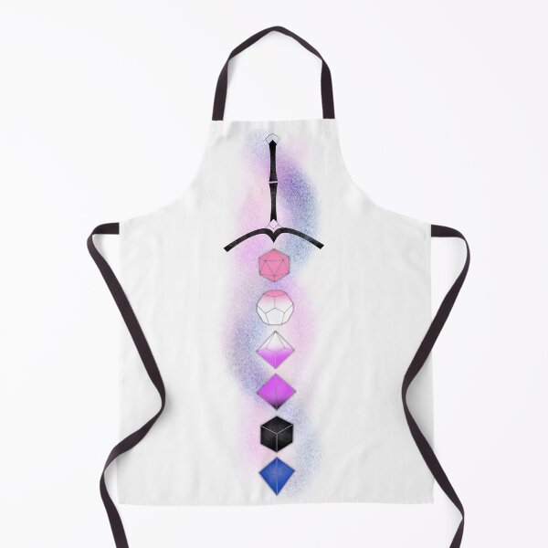 Item preview, Genderfluid Pride Sword (black) designed and sold by dysfnctnlysane.