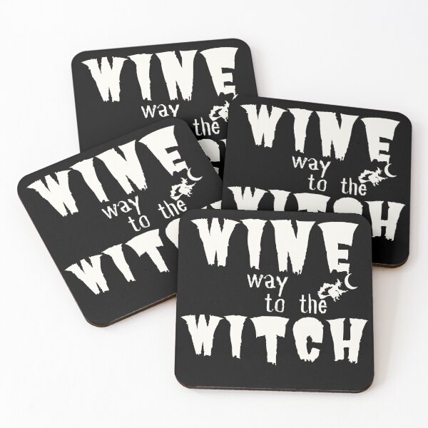Item preview, Witch Way To The Wine| Funny Halloween  | Funny Wine Halloween  | Halloween Witch designed and sold by Alexa5454.