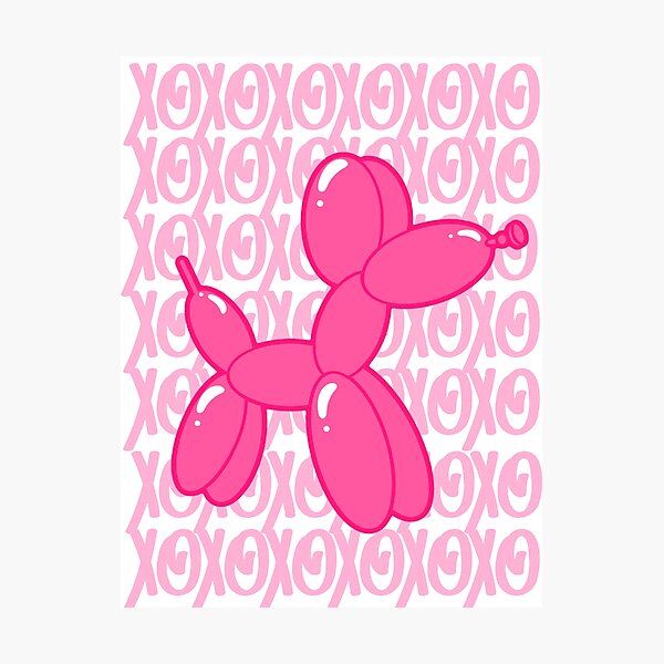 Item preview, balloon dog xoxo - pink designed and sold by Julia Santos.