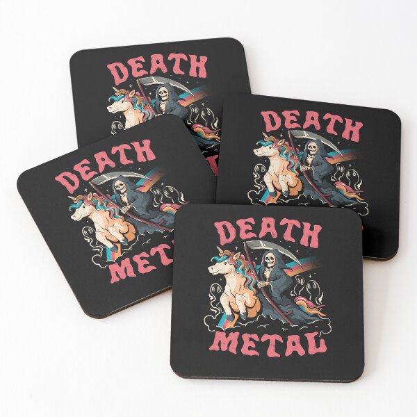 Item preview, Death Metal - Cute Evil Skull Unicorn Gift designed and sold by EduEly.