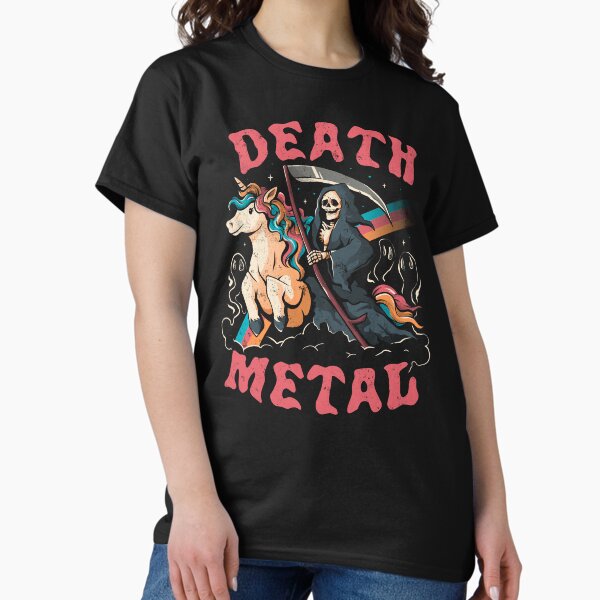 Item preview, Death Metal - Cute Evil Skull Unicorn Gift designed and sold by EduEly.