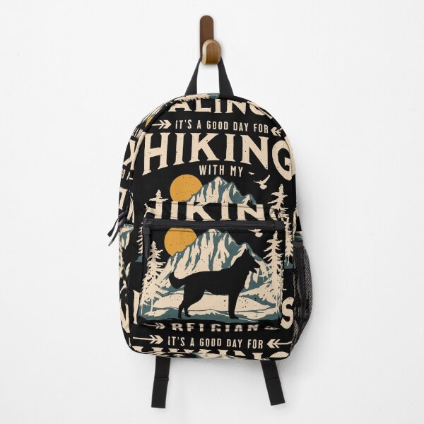 Item preview, Hiking with My Belgian Malinois | Mountains Dog Hiking Distressed Design designed and sold by arlutai.