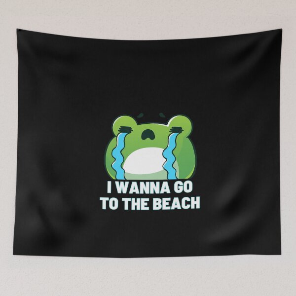 Item preview, i wanna go to the beach crying frog designed and sold by Donya-Adel.