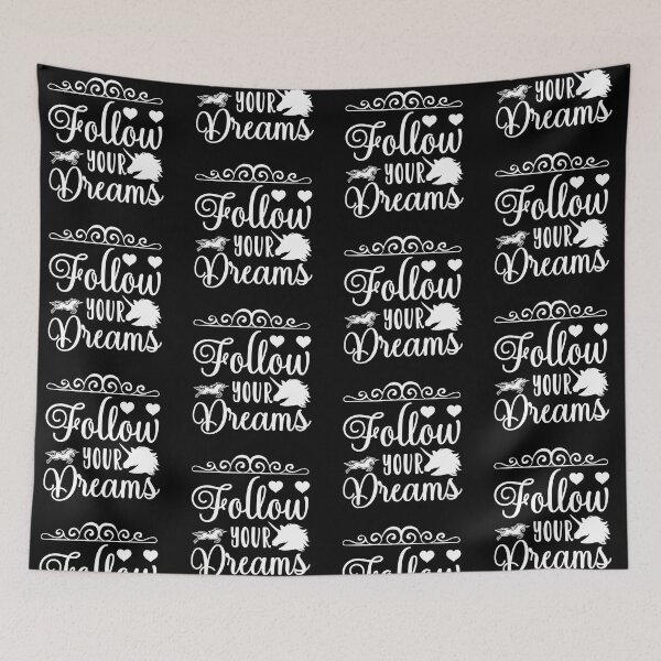 Item preview, Follow Your Dream Inspirational Motivational Quotes Saying Happy Life Apparel Essential Motivation Inspiration Joy Mood designed and sold by DesignByHeartUK.