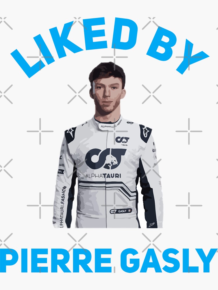 "Liked by Pierre Gasly F1 meme" Sticker for Sale by UrbanGalaxy