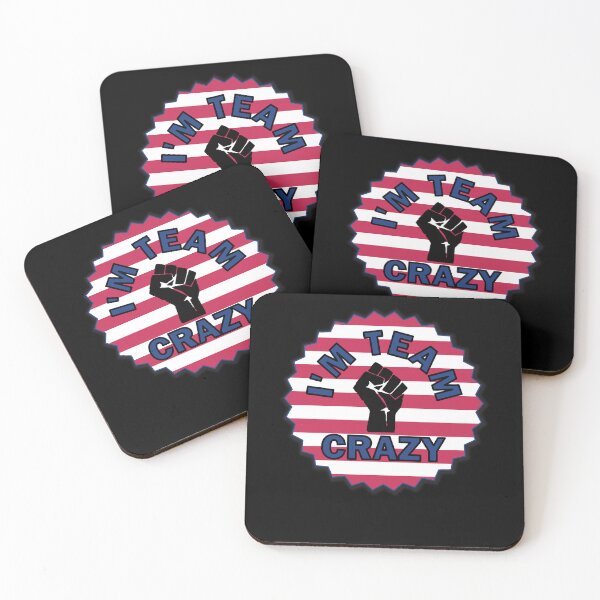 Item preview, I'm Team Crazy Red and White and Blue Funny Newsworthy Design designed and sold by MimsTees.