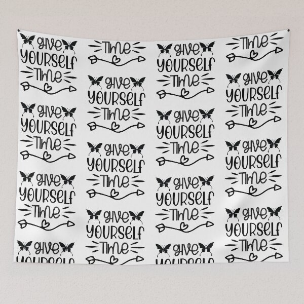 Item preview, Give Yourself Time Inspirational Motivational Quotes Saying Happy Life Apparel Essential Motivation Inspiration Joy Mood designed and sold by DesignByHeartUK.