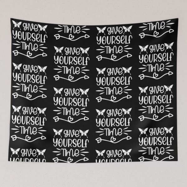 Item preview, Give Yourself Time Inspirational Motivational Quotes Saying Happy Life Apparel Essential Motivation Inspiration Joy Mood designed and sold by DesignByHeartUK.