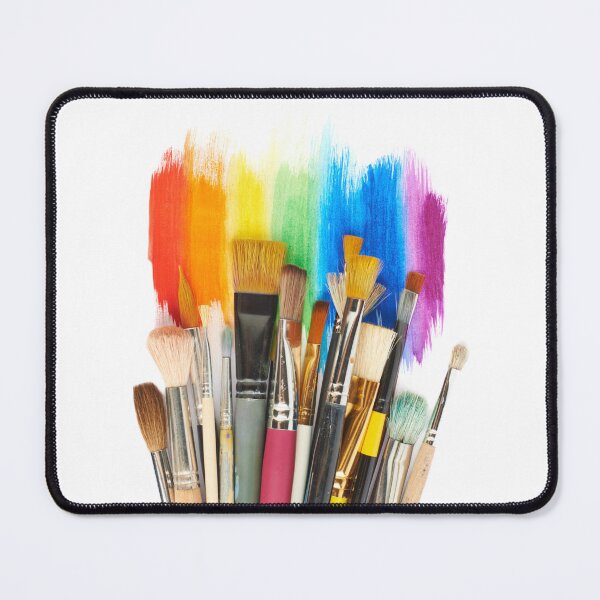 Item preview, Rainbow Paint and Paintbrushes For Artists Celebrating LGBTQ Pride designed and sold by SteamParliament.