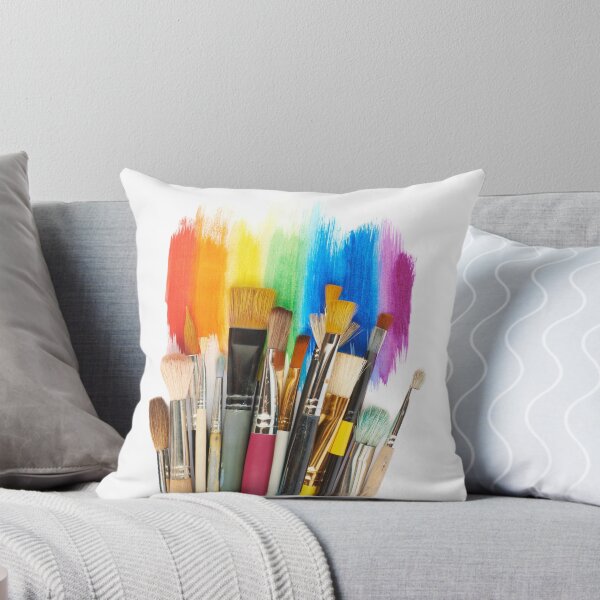 Item preview, Rainbow Paint and Paintbrushes For Artists Celebrating LGBTQ Pride designed and sold by SteamParliament.
