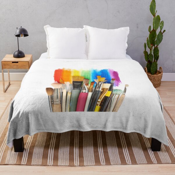 Item preview, Rainbow Paint and Paintbrushes For Artists Celebrating LGBTQ Pride designed and sold by SteamParliament.