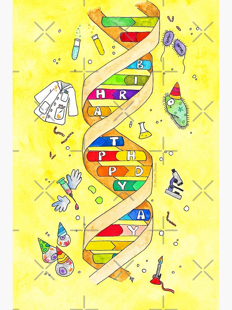 Carte De Vœux Carte De Joyeux Anniversaire Pour Les Nerds De La Science Par Nicolejanes Redbubble