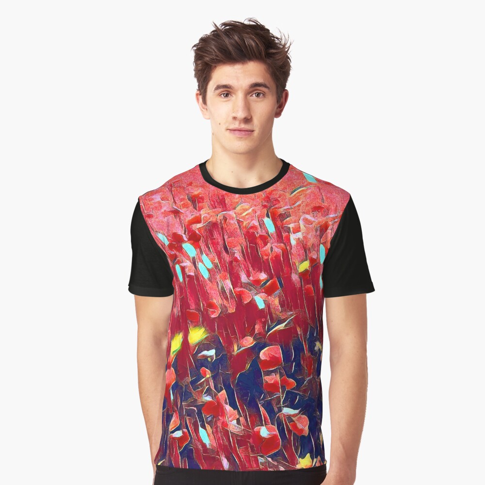 Magical poppy field Graphic T-Shirt