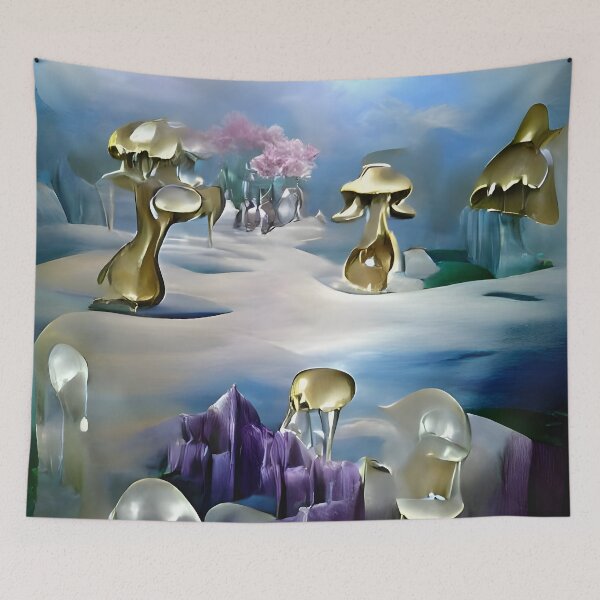 Item preview, Surreal Alien Mushroom Landsape designed and sold by andrea262.