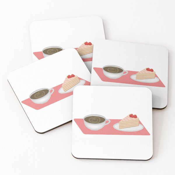 Item preview, cup of coffee with strawberry cake designed and sold by Jumty13.