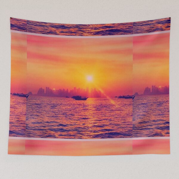 Item preview, sunset very romantic, golden sunset designed and sold by ghostart32.