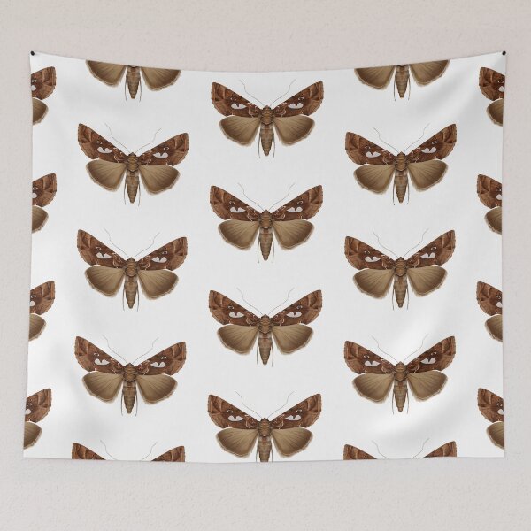 Item preview, Bilobed Looper Moth Painting designed and sold by M. "Moth Monarch" Capaldi.