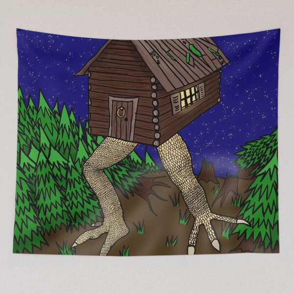 Item preview, Baba Yaga Cartoon House designed and sold by monsterbasket.