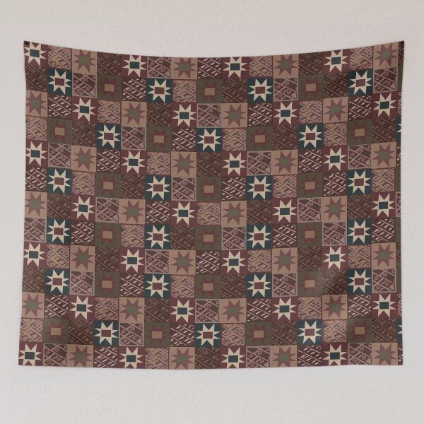 Item preview, Antique Peruvian Inca Patchwork Quilt designed and sold by katrinaroman.