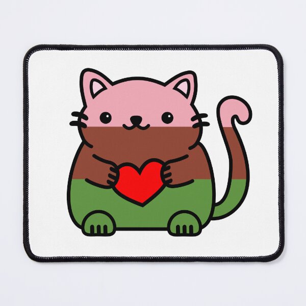 Item preview, Gynesexual Pride Flag Kitty designed and sold by ilexdesigns.