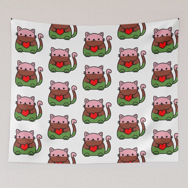 Item preview, Gynesexual Pride Flag Kitty designed and sold by ilexdesigns.