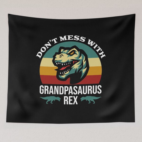 Item preview, funny vintage Grandpasaurus Don't Mess With Grandpasaurus Rex  designed and sold by uranus1store.