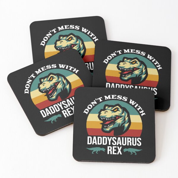 Item preview, funny vintage daddysaurus Don't Mess With daddysaurus Rex  designed and sold by uranus1store.