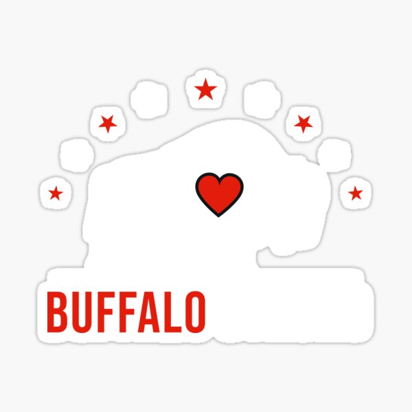  Choose love Buffalo Bills logo t shirt and logo Sticker for Sale by