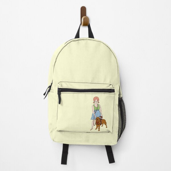 Item preview, Cute Girl With Service Dog (yellow) designed and sold by misslovelymess.