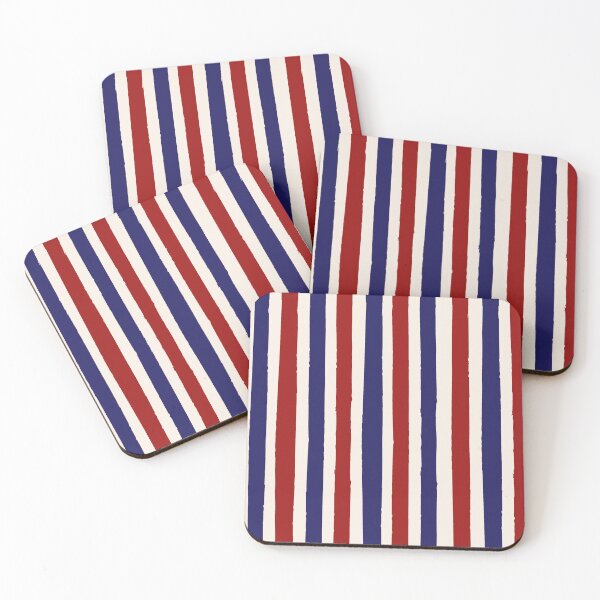 Item preview,  Red White And Blue Stripes Retro designed and sold by StudioTina.