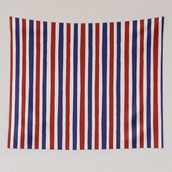 Item preview,  Red White And Blue Stripes Retro designed and sold by StudioTina.