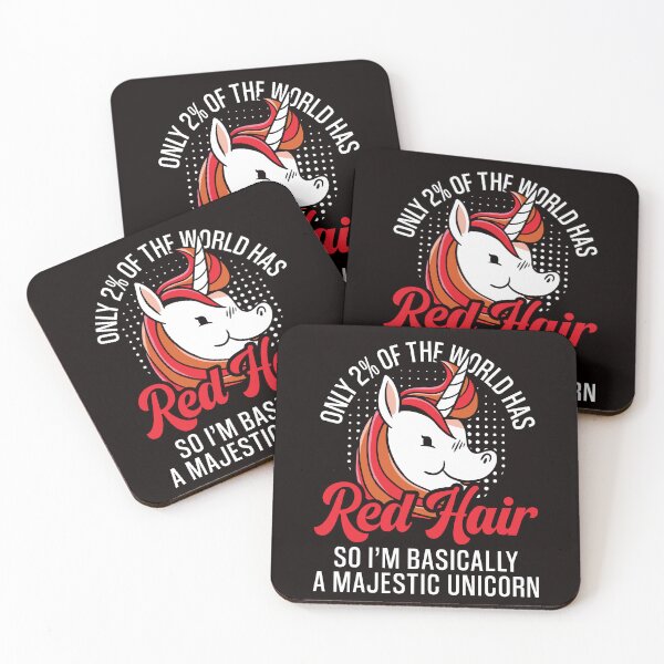 Artikelvorschau, Red Hair Unicorn Magic Redhead Ginger Red Orange Haired entworfen und verkauft von TomGiantDesigns.