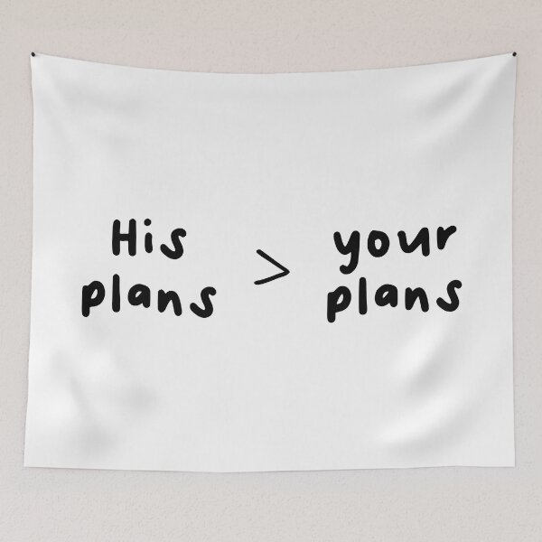 Item preview, His plans>your plans designed and sold by AmeliasArtistry.