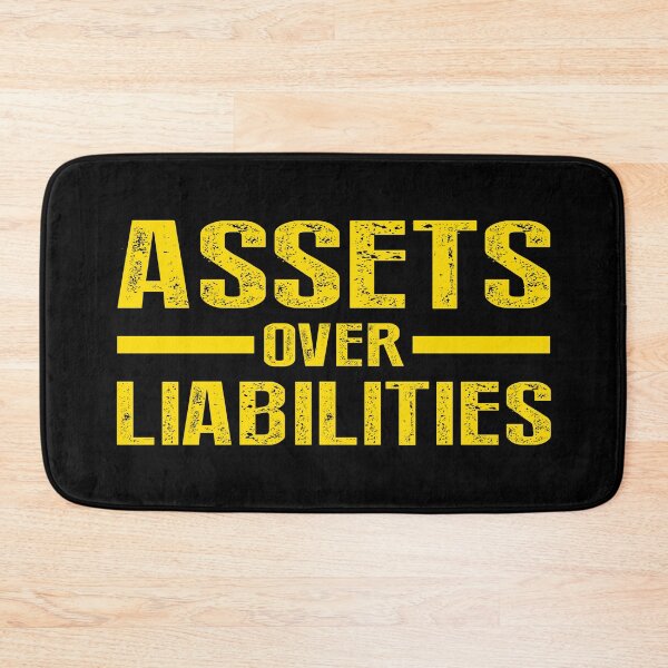 Item preview, Assets Over Liabilities Text in yellow designed and sold by BLMcreations.