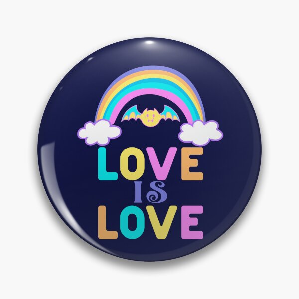 Item preview, Love is Love, Rainbow Bat designed and sold by Constant Readers.